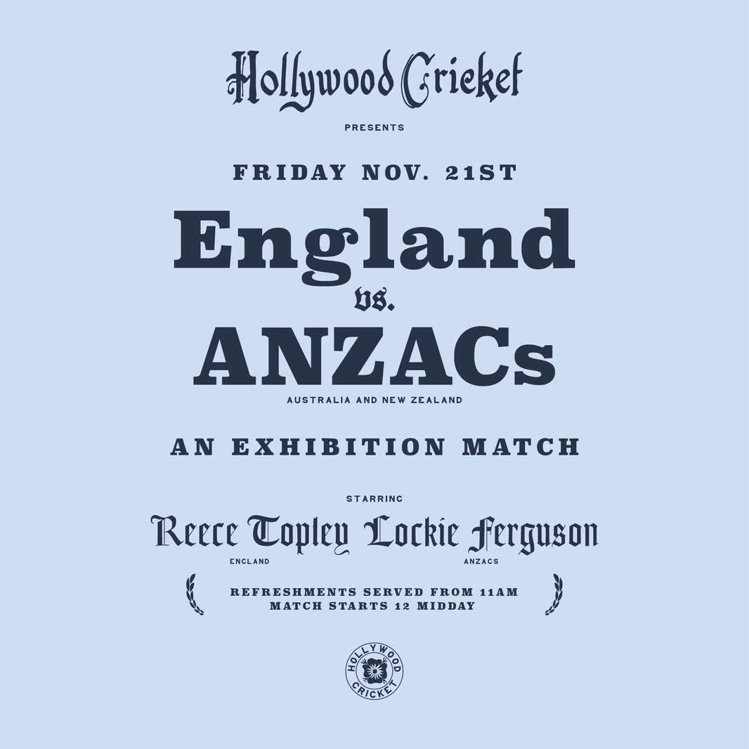 England v ANZAC's