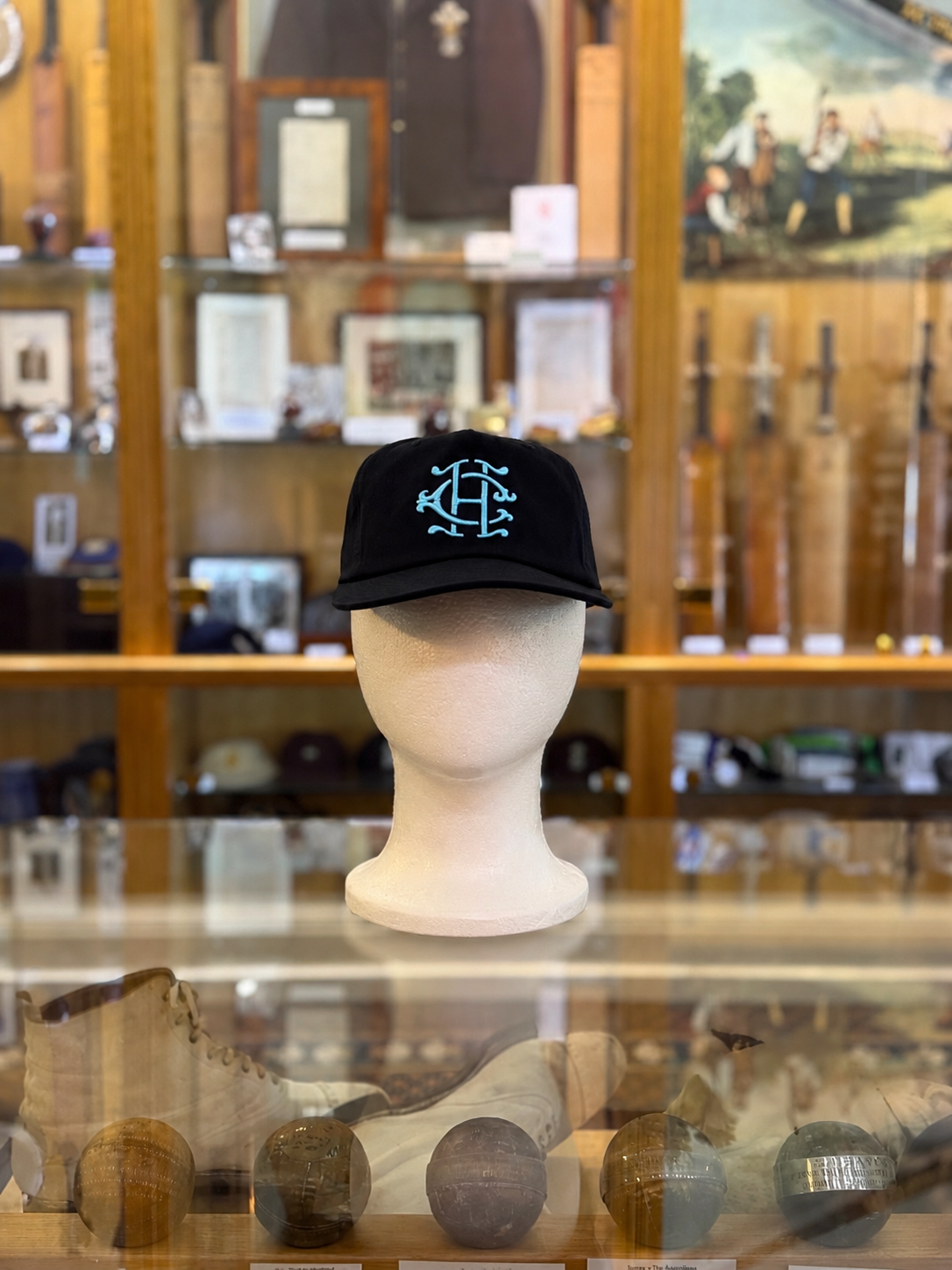 Hollywood Cricket Monogram Baby Blue Logo